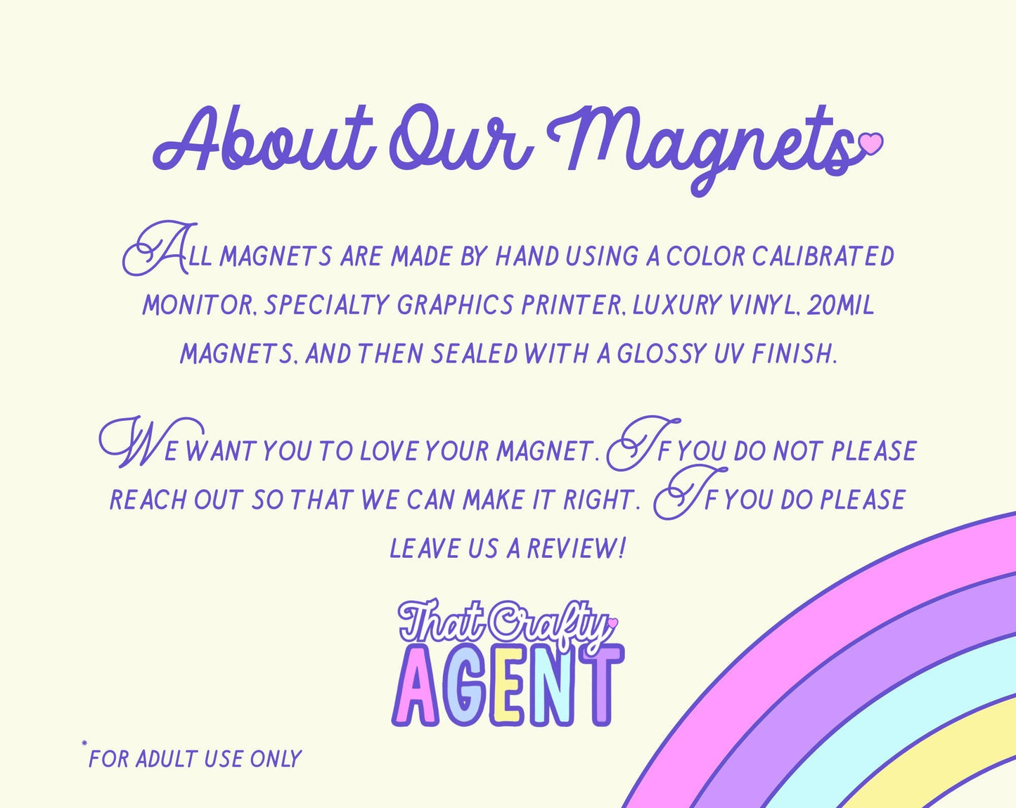 Custom Name MAGNET| Personalized Name Decal | Cute Colorful Pastel | Holographic | Refrigerator Magnet | Gift | Create Your Own