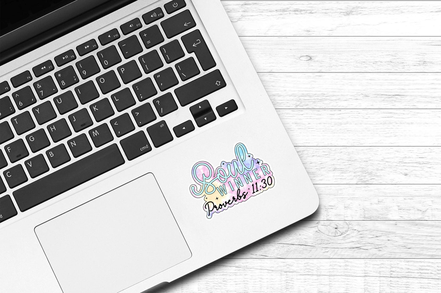 Soul Winner Proverbs Bible Verse Vinyl Sticker | Proverbs 11:30 | Pastel | Laptop Sticker | Faith Jesus Sticker | Cute Sticker | Christian | Bible Study
