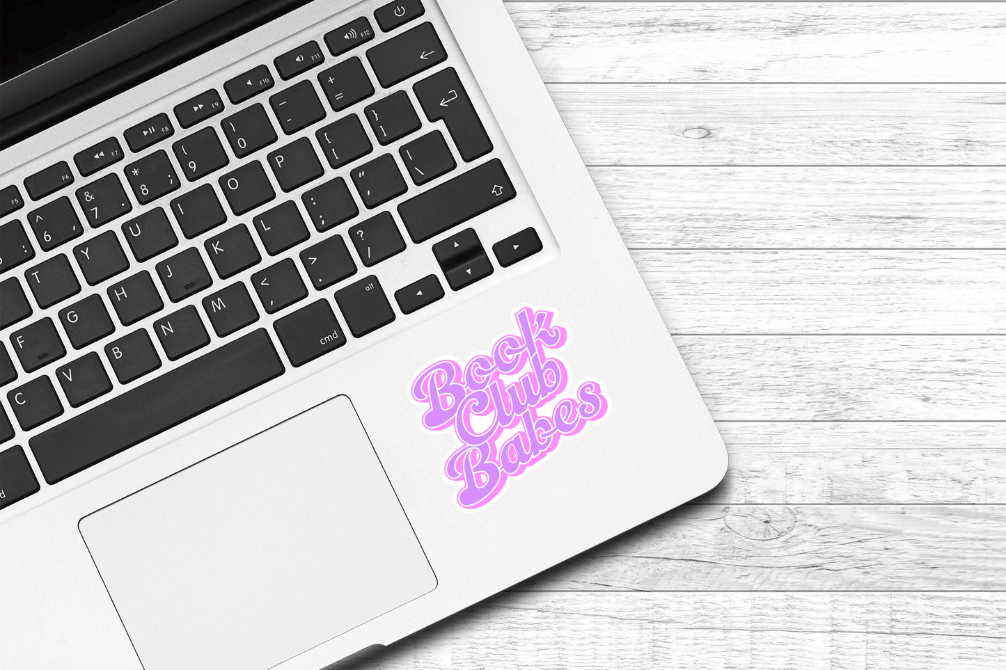 Book Club Babes Vinyl Sticker | Kindle Sticker | Gift for Readers | Laptop Sticker | Bookworm | Fiction | Book Club | Preppy Pink Purple