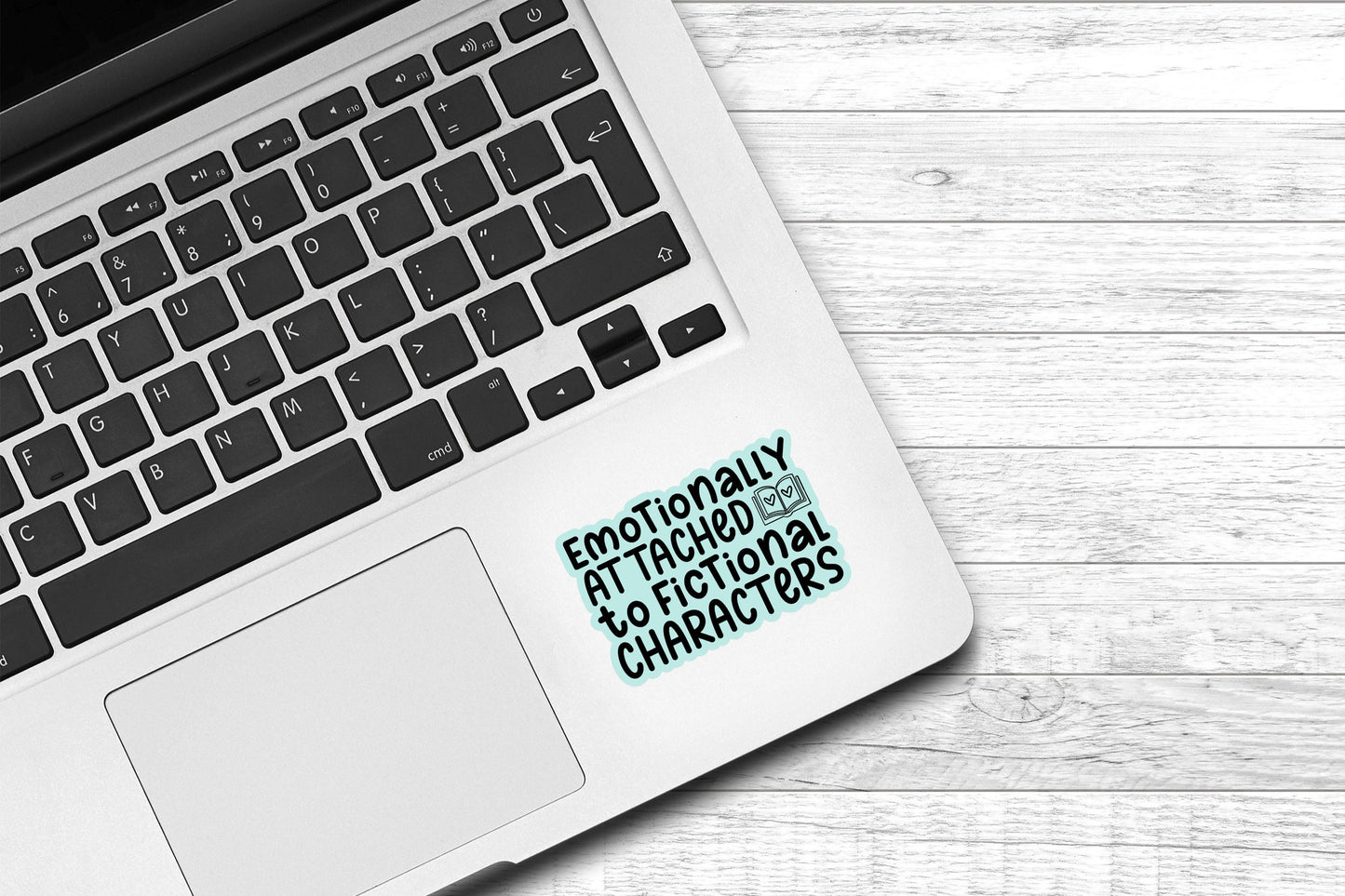 Emotionally Attached to Fictional Characters Vinyl Sticker | Cute Sticker | Kindle Sticker | Reading | Funny Sticker | Water Bottle Sticker