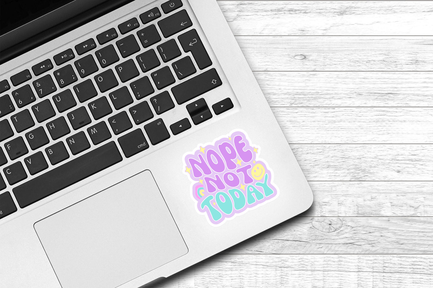 Nope Not Today Vinyl Sticker | Cute Sticker | Water Bottle Sticker | Preppy Sticker | Laptop Sticker | Kindle Sticker |Girly Sticker |Kindle