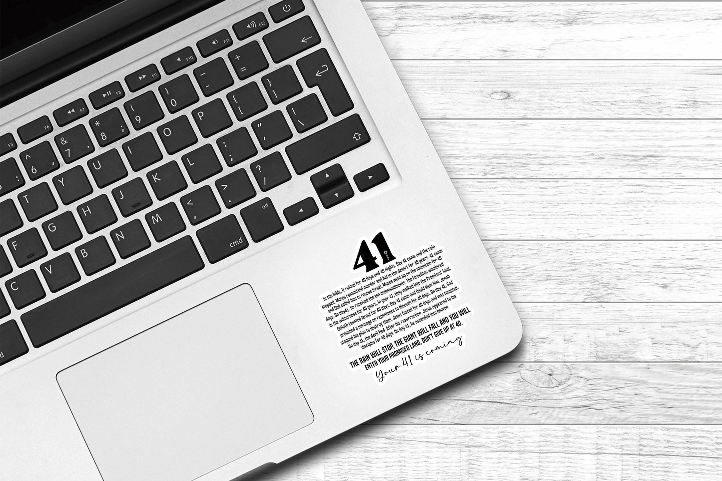 Your 41 is Coming Vinyl Sticker | Laptop Sticker | Faith Jesus Sticker | Bible Story | Christian | Bible Study | Water Bottle Sticker