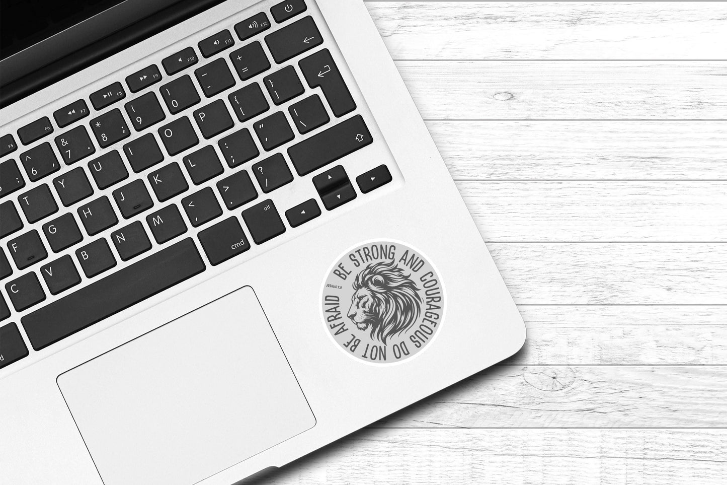 Do Not Be Afraid Be Strong & Courageous Joshua 1:9 Vinyl Sticker | Laptop Sticker | Faith Jesus Sticker | Christian | Bible Study |Water Bottle Sticker