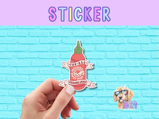 Awesome Sauce Vinyl Sticker | Funny Sticker | Laptop Sticker | Sarcastic Sticker | Water Bottle Sticker | Kindle Sticker | Food Sticker