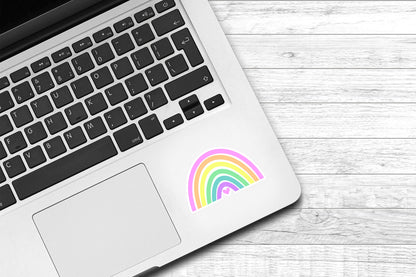 Pastel Rainbow Vinyl Sticker | Cute Sticker | Water Bottle Sticker | Girly Sticker | Laptop Sticker | Kindle Sticker | Phone Case Sticker