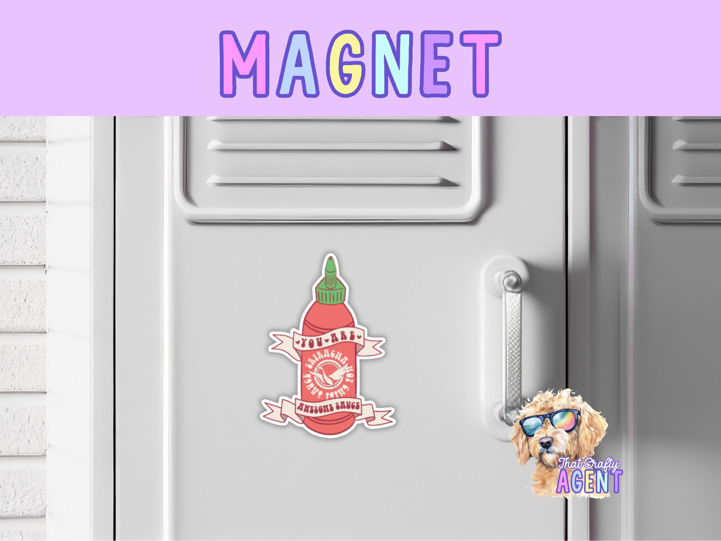Awesome Sauce Fridge Magnet | Funny | Handmade | Sarcastic | Hot Sauce | Food | Gift | Refrigerator Magnet |