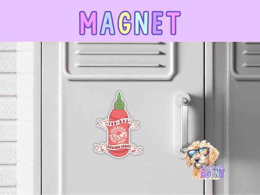 Awesome Sauce Fridge Magnet | Funny | Handmade | Sarcastic | Hot Sauce | Food | Gift | Refrigerator Magnet |