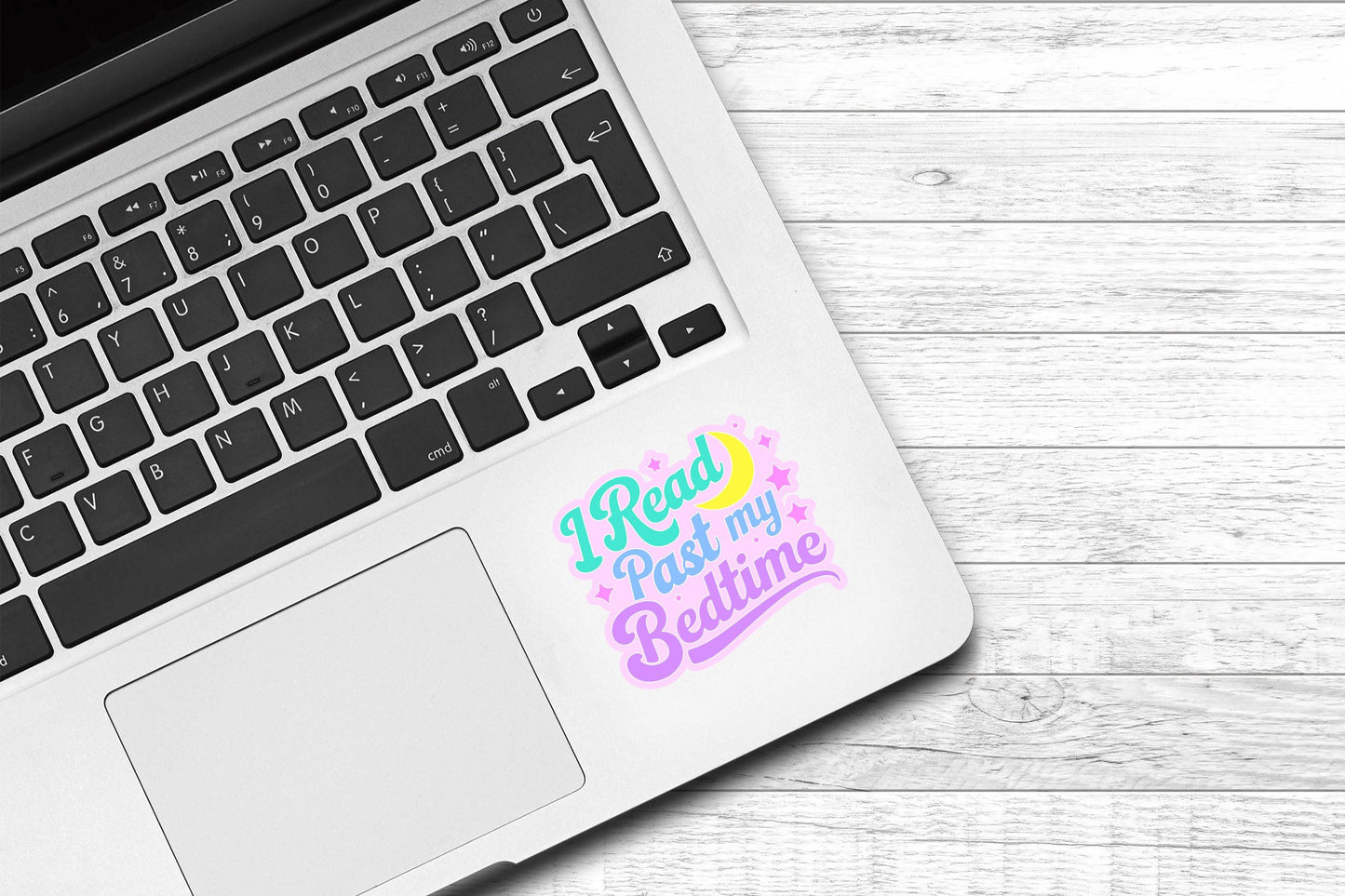 I Read Past My Bedtime Vinyl Sticker | Kindle Sticker | Gift for Readers | Laptop Sticker | Bookworm | Fiction | Book Club | Preppy