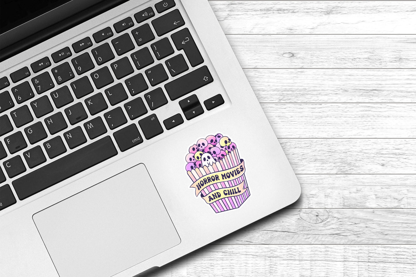 Horror Movies and Chill Vinyl Sticker | Cute Sticker | Funny Sticker | Halloween | Water Bottle Sticker | Laptop Sticker | Scary Movies