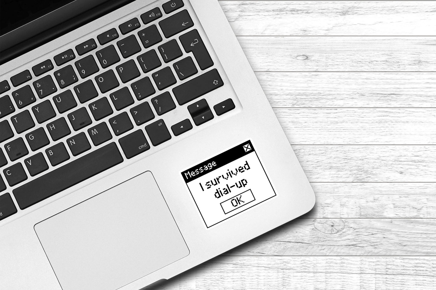 I Survived Dial-Up Internet Vinyl Sticker | Funny Sticker | Y2K | 90's Stickers | Laptop Sticker | Sarcastic Sticker | Water Bottle Sticker
