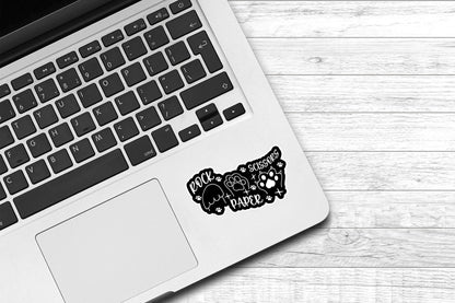 Rock Paper Scissors Cat Paws Vinyl Sticker | Cat Sticker | Funny Sticker | Cute Sticker | Animal Sticker | Water Bottle Sticker | Laptop Sticker |