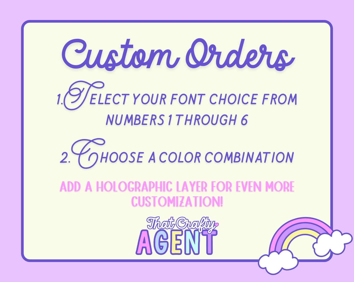 Custom Name MAGNET| Personalized Name Decal | Cute Colorful Pastel | Holographic | Refrigerator Magnet | Gift | Create Your Own